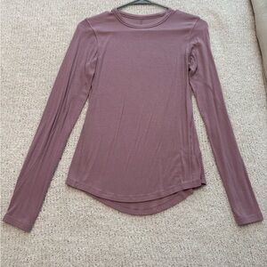 Women's Lululemon Hold Tight Long Sleeve Mauve Top
